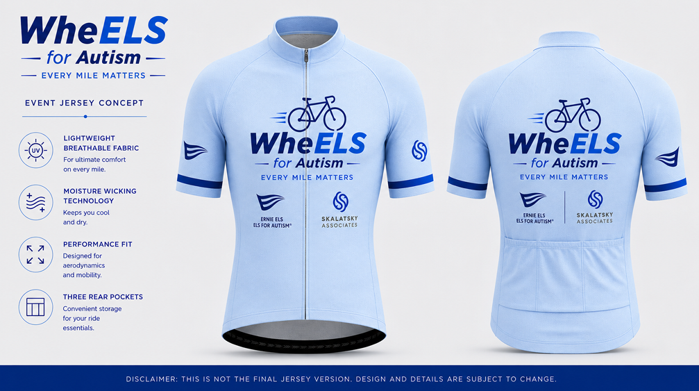 WheELS for Autism Event Jersey Concept